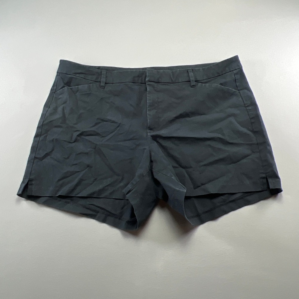 Old Navy Pixie Shorts Womens 22 Black Cotton Secret Smooth Pocket High Rise